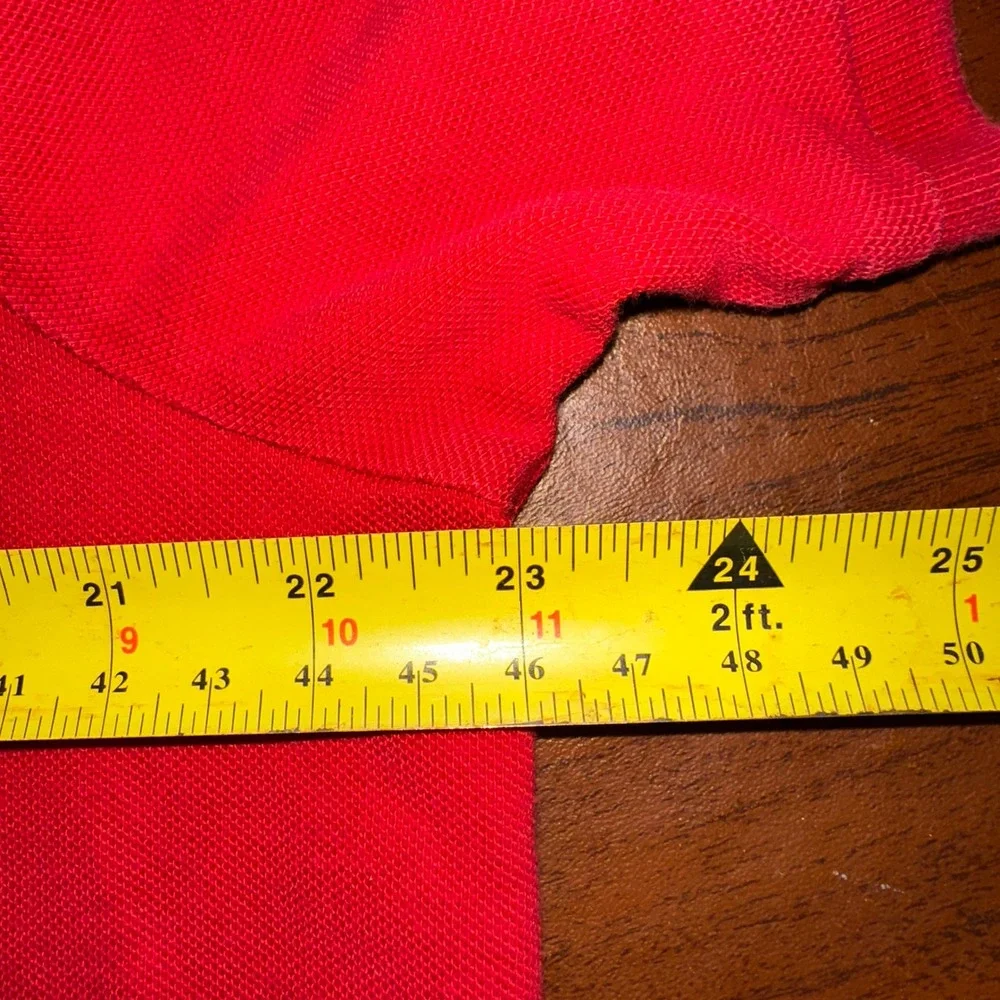 Polo Ralph Lauren Red Short Sleeve Cotton Mesh Pique Polo Shirt XL